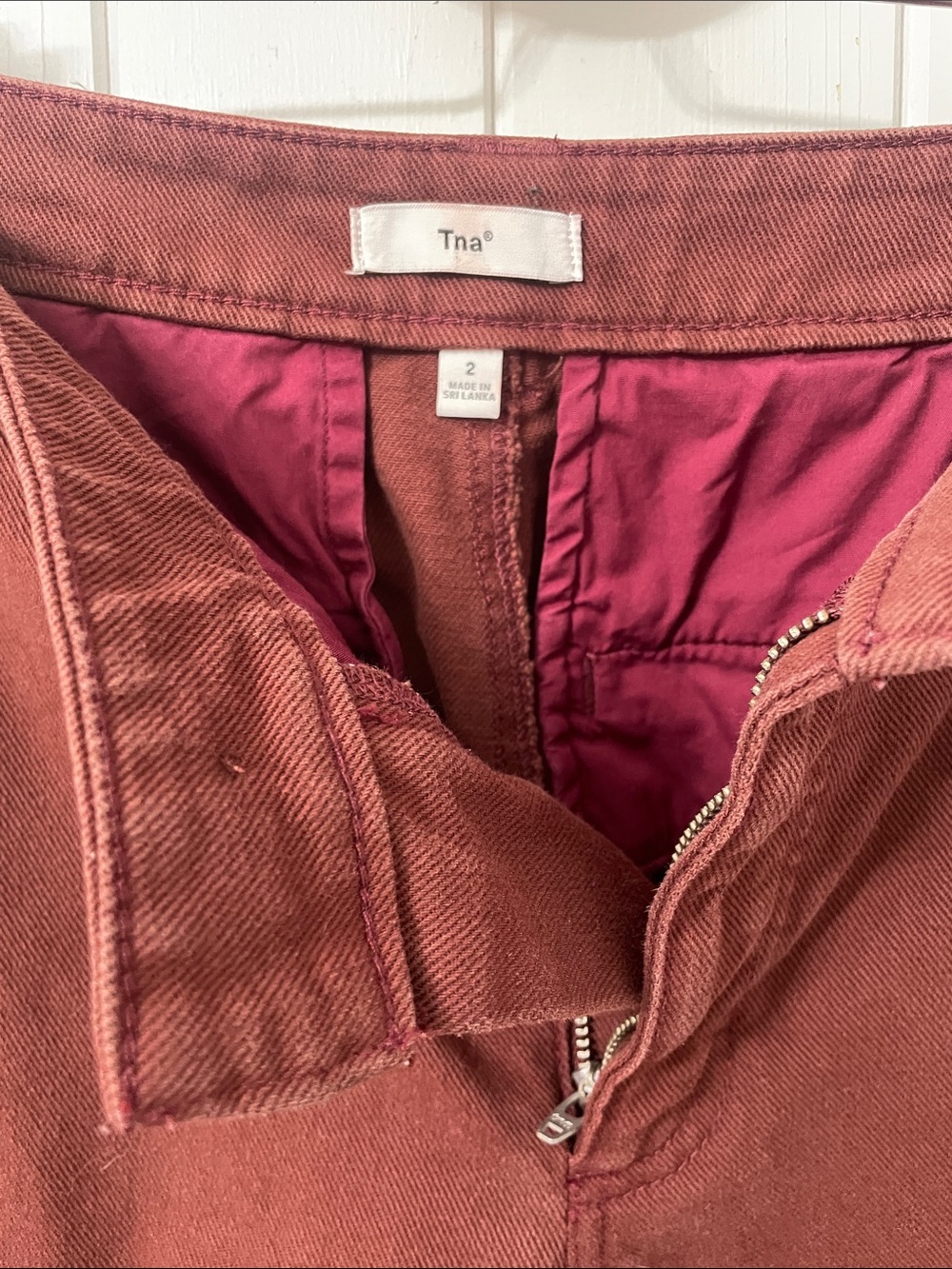 TNA Rust Cargo Trousers - Women's Utility Pants - 2 - Picture 7 of 11